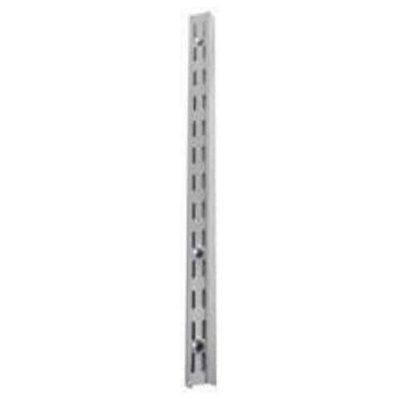 Knape & Vogt Steel Shelf Standard - Adjustable, Titanium Finish - 39 in. Silver