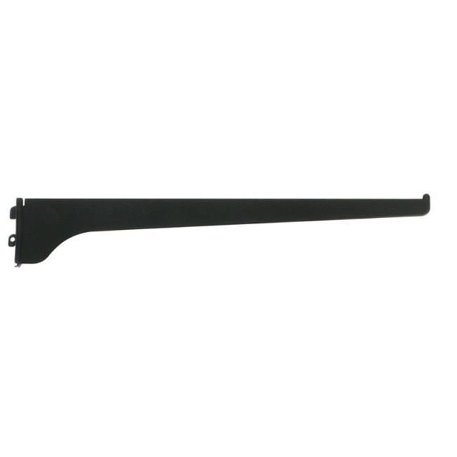 Knape & Vogt Steel Black 16 Ga. Shelf Bracket 14 in. L