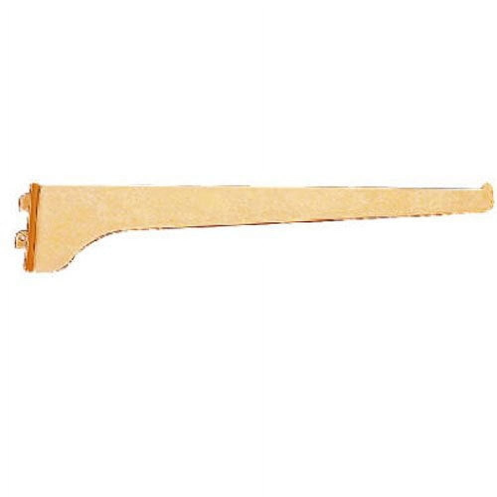 8-Inch Brass-Plated Steel Wall Mount Shelf Bracket