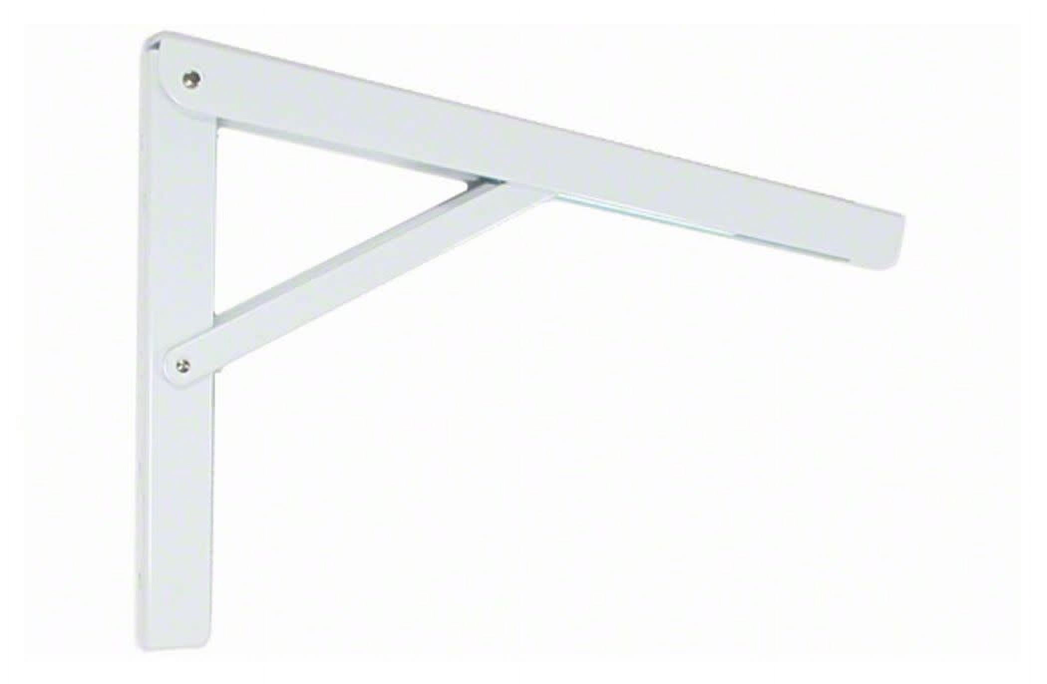 Knape & Vogt  Steel  White  Folding L  Shelf Bracket  16 in. L