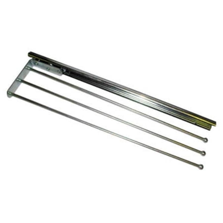 Knape & Vogt  Towel Rack 3 Bar Side Mount - Anochrome