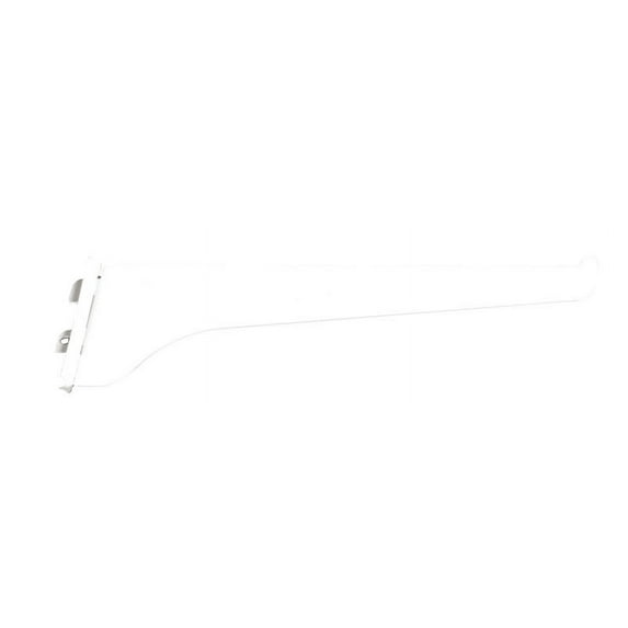 Knape & Vogt White Steel Regular Duty Bracket 16 Ga. 14 in. L 160 lb