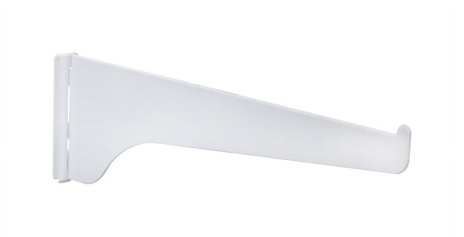 Knape & Vogt Precision White Steel Shelf Bracket 6" L 160 lb Capacity