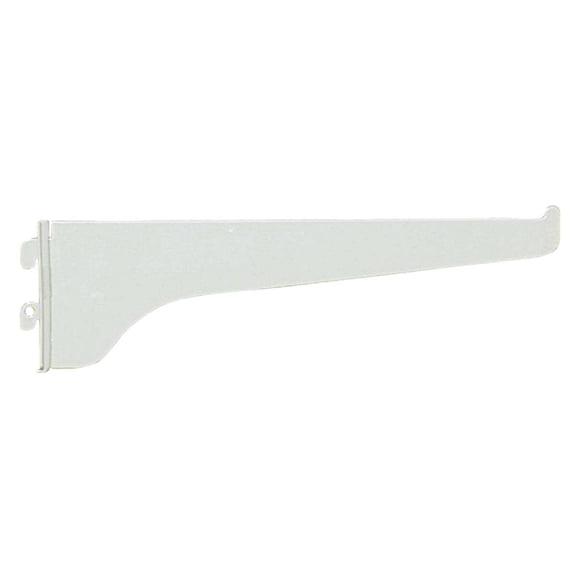 Knape & Vogt White Steel Regular Duty Bracket 16 Ga. 8 in. L 160 lb