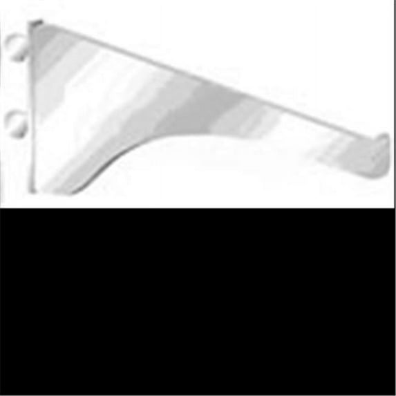 Knape & Vogt 180BLK8 8 in. Black Regular Duty Bracket Pack of 10