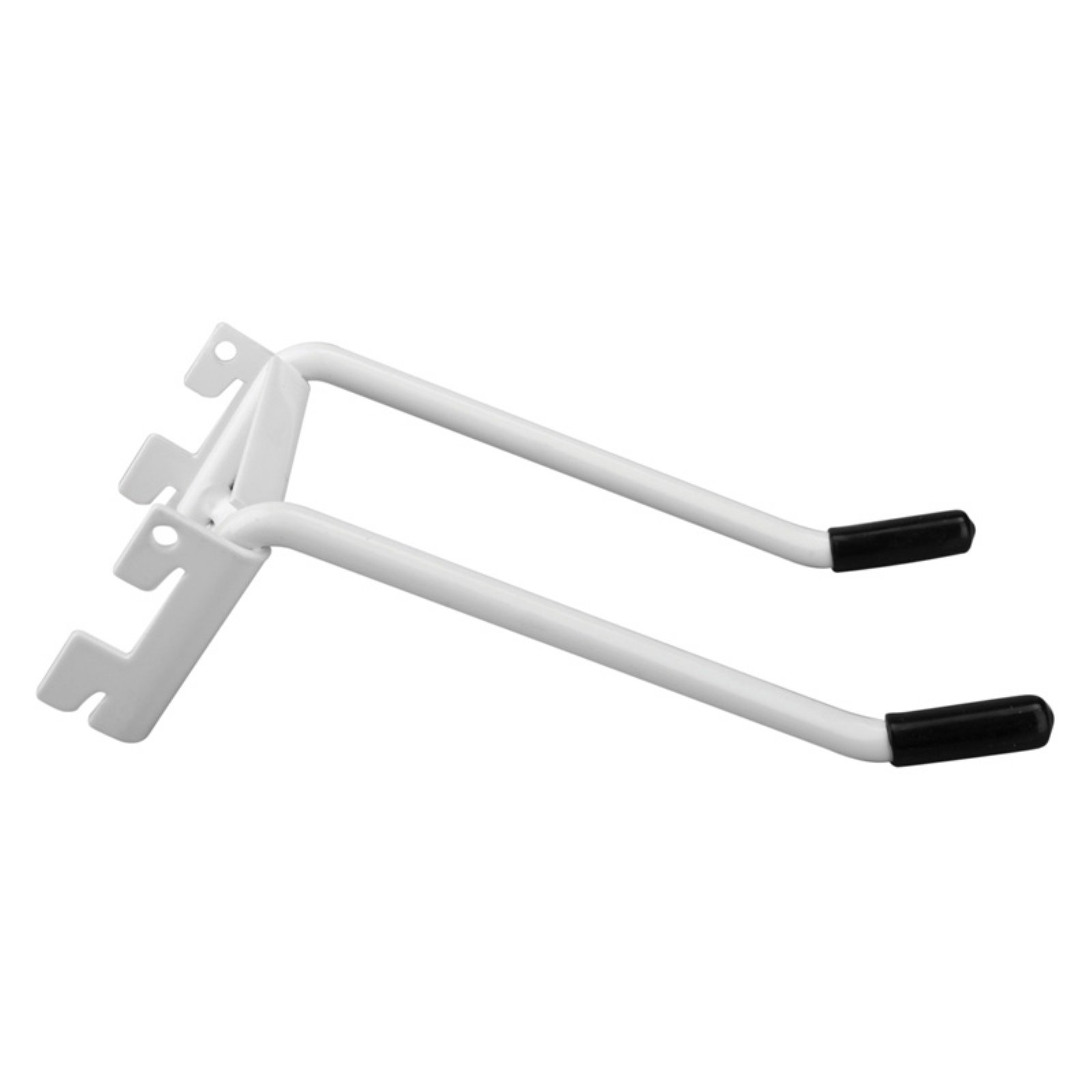 Knape & Vogt White Tap Mount Heavy Duty Double Peg