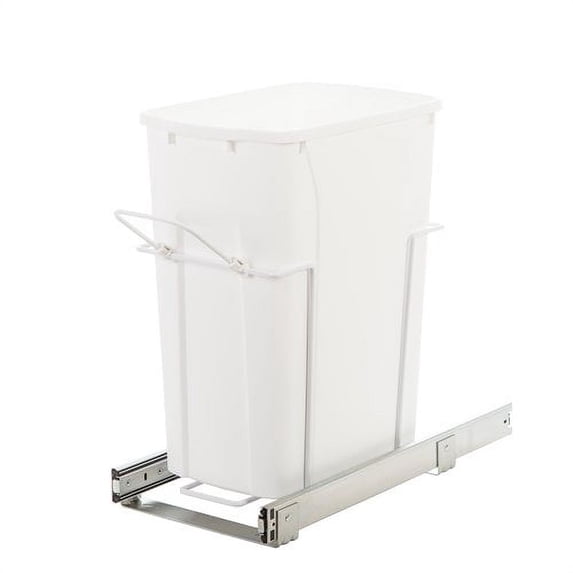 Knape and Vogt 35 qt In Cabinet Pull-Out Bottom Mount Trash Can