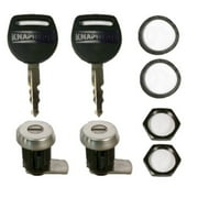 Knapheide 26101154, Set of 2 Replacement Lock & Key Kit for Slam Latches, Key Code 0008