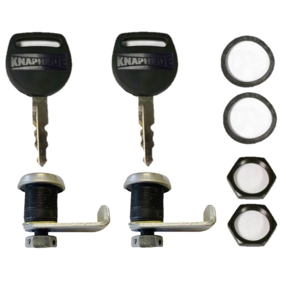 Knapheide 26109934, Set of (2) Replacement Lock & Key Kit for T-latches, Key Code 0004