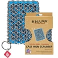 thumbnail image 1 of Knapp Made Combo Chainmail Cast Iron Scrubber with Silicone Core - Heavy Duty Rings and Fine Chainmail Rings -Premium Cleaner -Perfect for Cast Iron Cookware,Skillet,Woks, 1 of 4