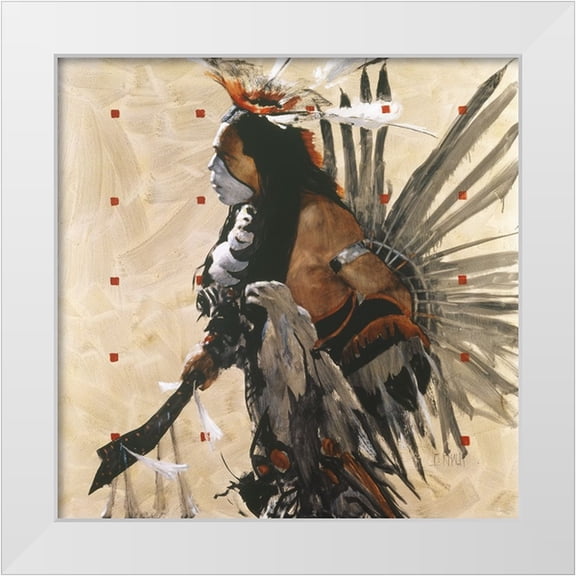 Knauf, J.E. 12x12 White Modern Wood Framed Museum Art Print Titled - Ben Yahola I I I