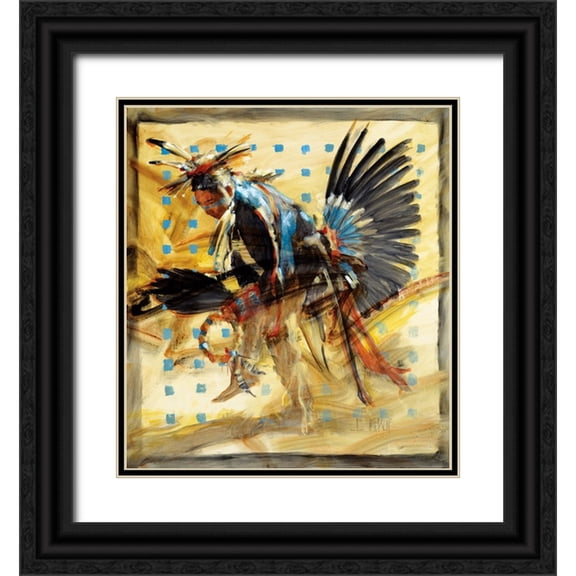 Knauf, J.E. 20x22 Black Ornate Wood Framed with Double Matting Museum Art Print Titled - Shift