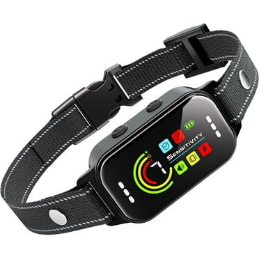 Knauue Bark Collar, Bark Collar for Large Medium Small Dogs,Rechargeable Smart Barking Collar,Anti Bark Training Collar,Barking Collar with Beep Vibration&Shock,All dog Breed(Black)
