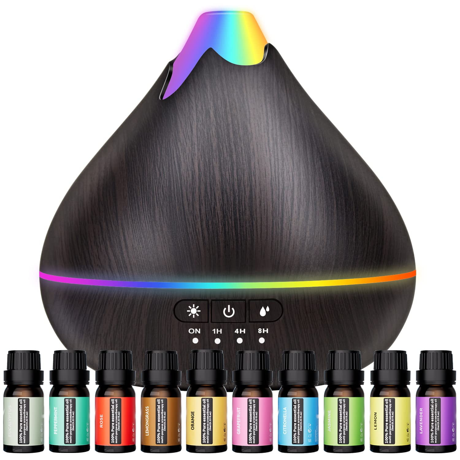 Disco Ball Diffuser Rotating, Disco Diffuser For Essential Oils With  Whisper Quiet Operation, 7 Color Night Light, Cool Aromatherapy Diffuser  For Medi