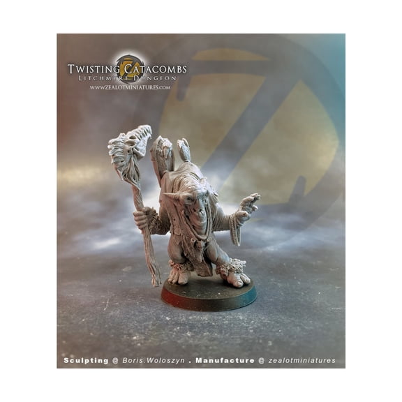 Zealot Miniatures Knawshuk - Orc Wizard New