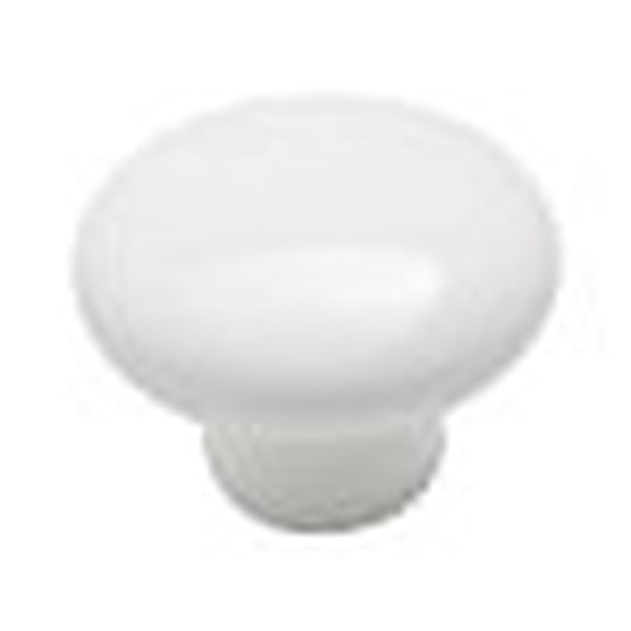 Knb Cab 1-1/4In 1In Crmc Wht Amerock Corp Cabinet Knobs - Porcelain 232WHT White