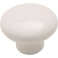 thumbnail image 1 of Knb Cab 1-1/4In 1In Crmc Wht Amerock Corp Cabinet Knobs - Porcelain 232WHT White, 1 of 5