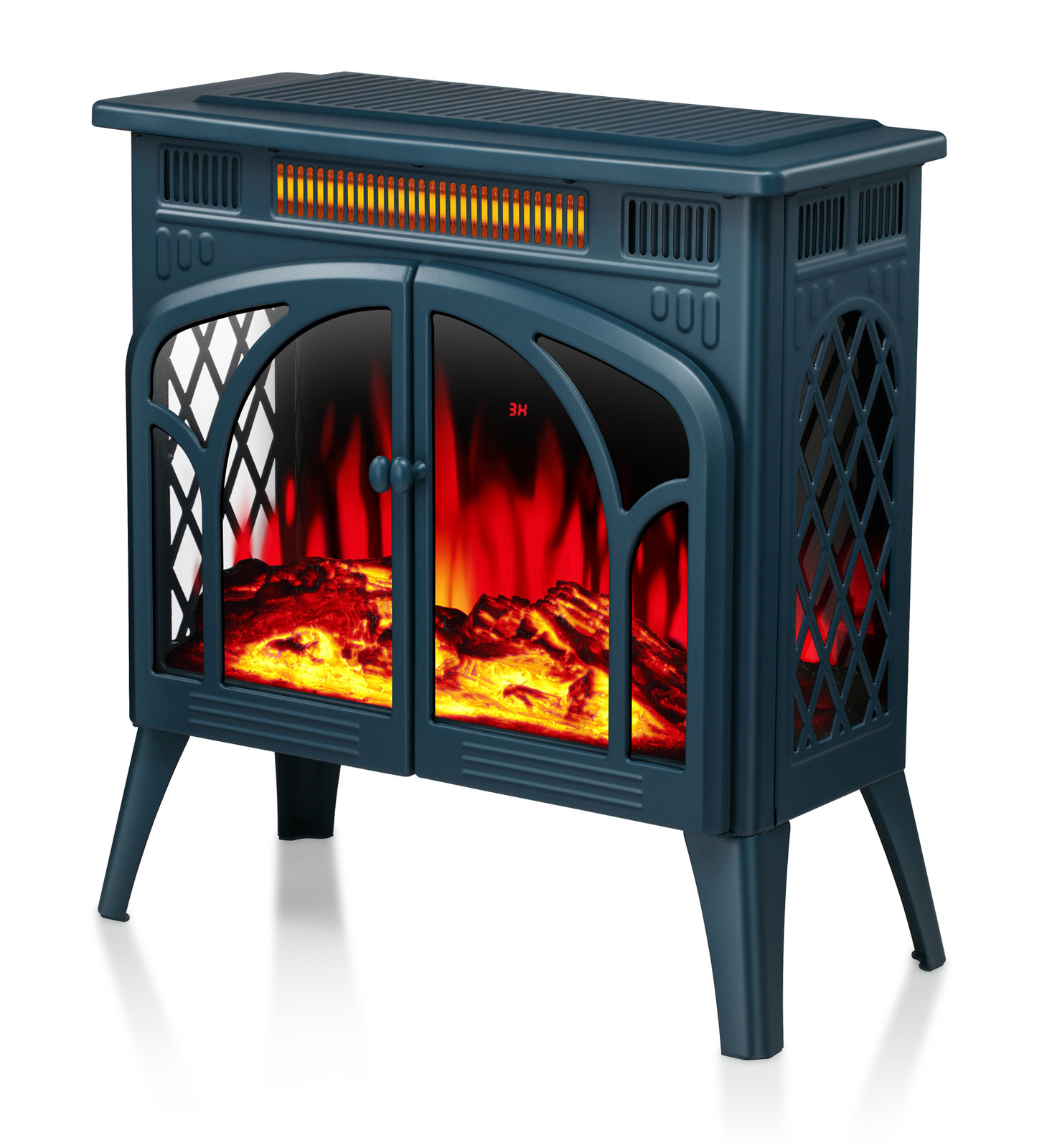 Kndko 24'' Green Electric Fireplace 1500w Freestanding Portable Indoor  Electric Stove Heater w/ 3D Flame Effect - Walmart.com