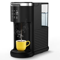 Kndko Coffee Maker 2-in-1 Single Serve Coffee Machine, for K-Cup Coffee Capsule Pod, Ground Coffee Powder Brewer, Black