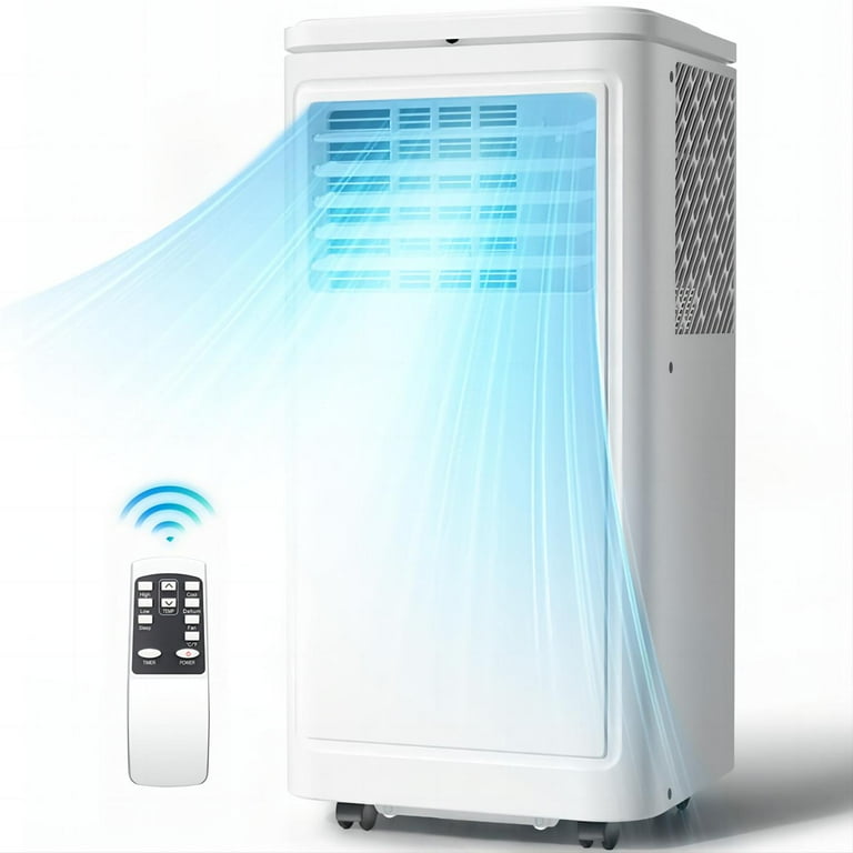 Kndko Portable Air Conditioner 10000BTU ASHRAE Cools 300Sq.ft with Remote Dehumidifier Fan