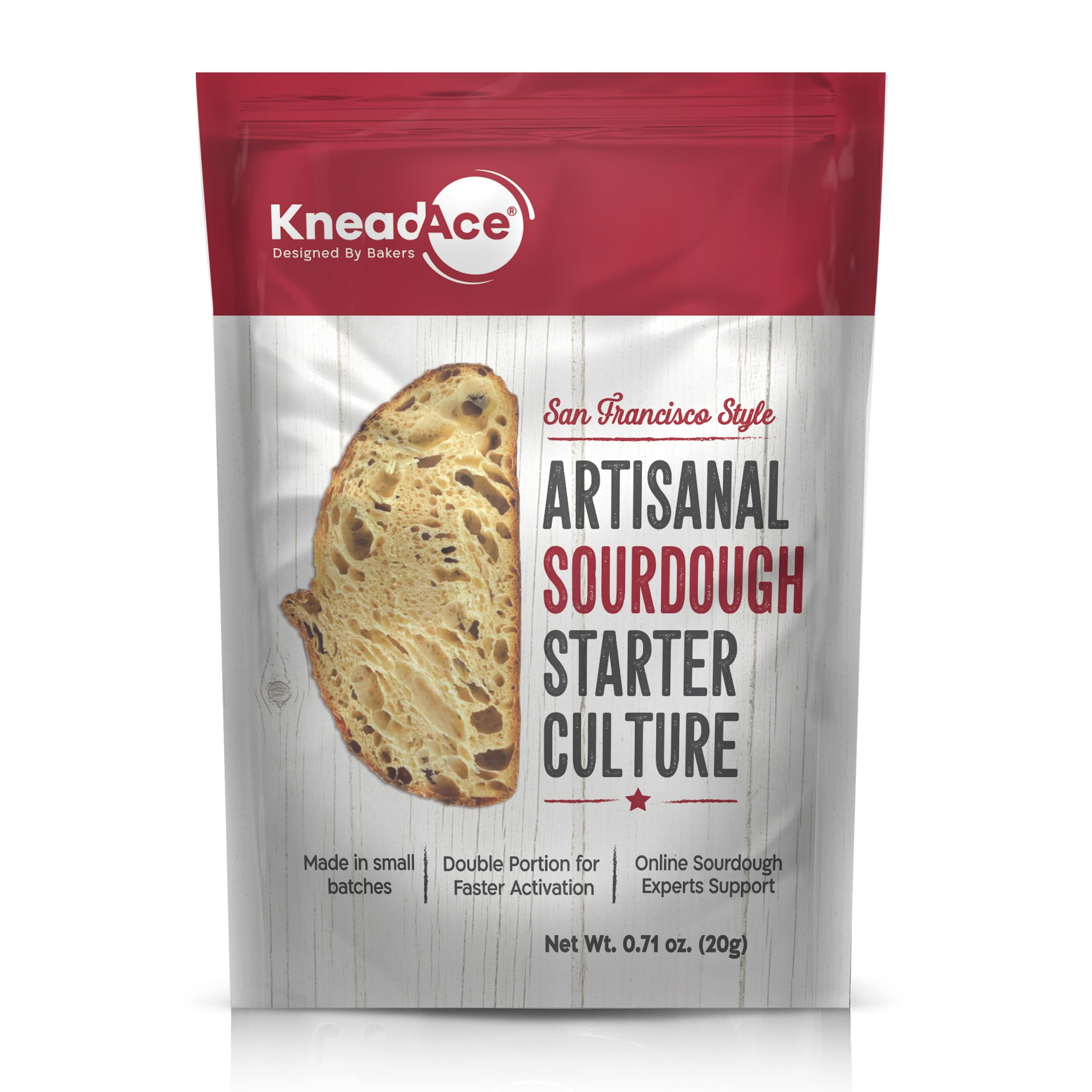 KneadAce Sourdough Starter Culture, Fast Activation Sour dough Starter