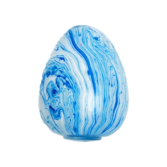 Kneading Music Decompression Toys, Slow Kneading Egg-Shaped Swirled Texture Pinching Stress Relief Sensory Plaything With Audio Response When Kneaded, Ideal For Teens 14+ To (Blue)