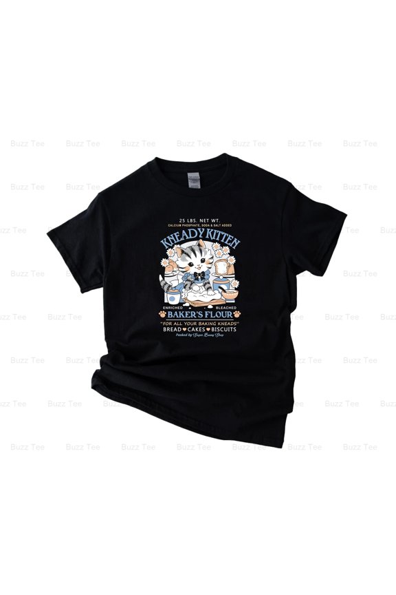 Kneady Kitten A Cute & Funny Cat Pun For Animal Lovers Gift V40344 New Unisex T-Shirt, up to 5XL