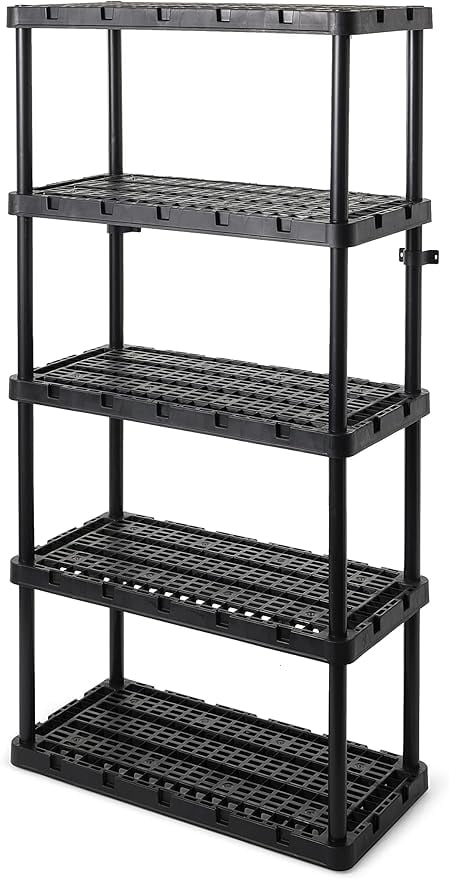 Knect-A-Shelf 5 Tier Ventilated Heavy Duty Shelving Storage Unit ...