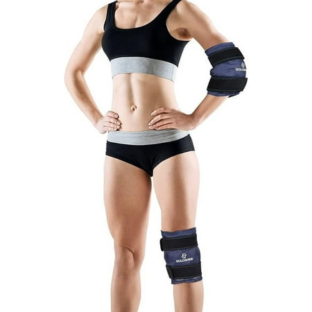 Knee/Arm Ice Pack Wrap for Pain Relief- Reusable Gel Ice Wrap for Arm or Leg Injuries/Swelling/Surgery -Extra Large Cold Compress Therapy for Arthritis, Meniscus Tear, ACL, etc - (PACK OF 2)