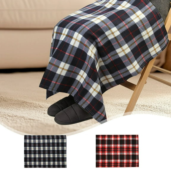 Knee Blanket, Grey Printed Double-Sided Fleece Throw for Home and Office Use, Soft Warm Fabric for Indoor Comfort, Grade Modern Aesthetic Household Textile Maintenance Management Utility