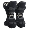 thumbnail image 1 of Knee Booster Brace Joint Support Spring Stabilizer Pad Climbing Mountains Stairs Power Lift Knee Brace Weak Old Legs Sports (A pair of Black), 1 of 7