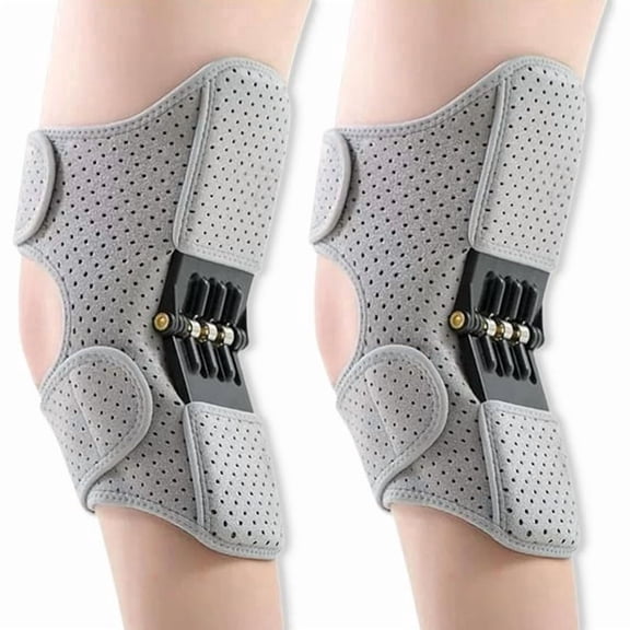 Knee Booster Brace with Spring Support Knee Protection Stabilizer for Walking Climbing Sports