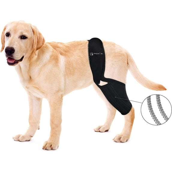 Knee Brace for Dogs ACL with Side Stabilizers,Knee Cap Dislocation, Arthritis - Keeps The Joint Warm and Stable - Extra Support - Reduces Pain and Inflammation L