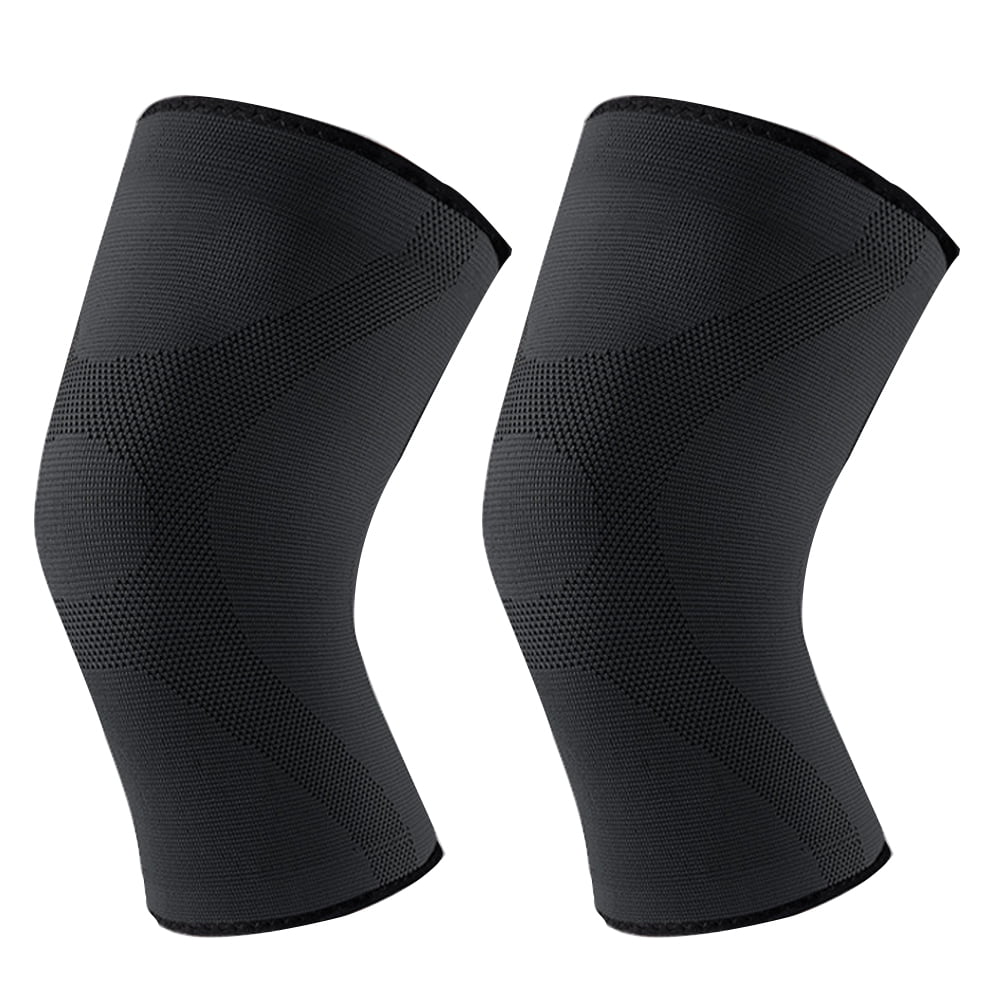 Knee Brace, Knee Compression Sleeve Support for Knee Pain, Running, Work Out, Gym, Hiking-black-M