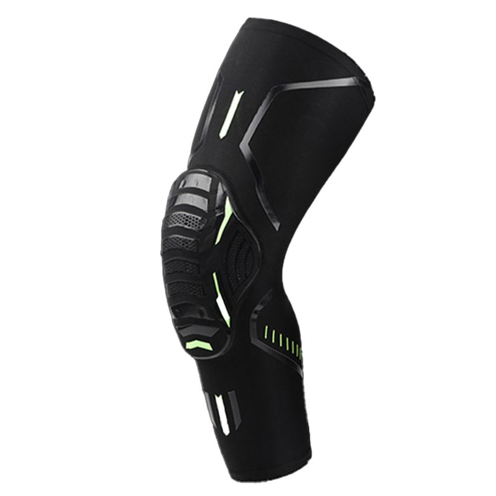 Elastic Longer Version Of Sports Knee Pads Thigh High Warmer Arthritic Thermal Knee Braces Support Compression Sleeves(2 Pieces),Black -XXL