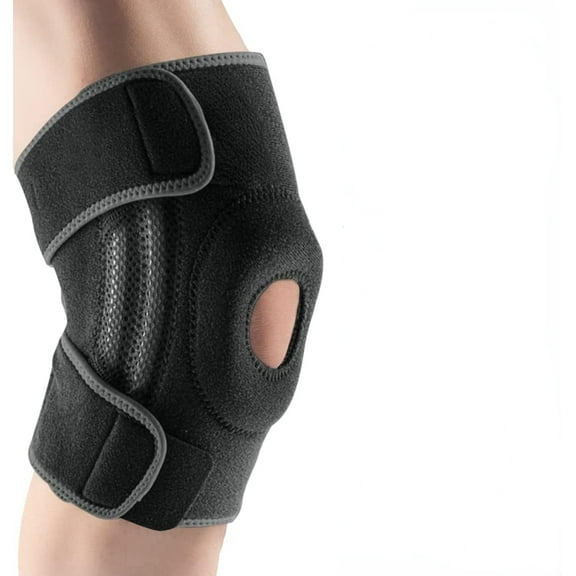 Knee Brace with Side Stabilizers & Patella Gel Pads for Maximum Knee Pain Support and fast recovery for men and women-Please Check How To Size Video (XX-Large, Mercury)