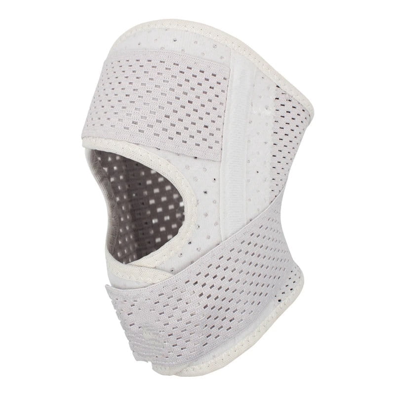Knee Brace with Side Stabilizers Relieve Meniscus Tear Knee Pain Joint Pain Relief, Breathable Adjustable Knee Support Suitable for Men and Women with Sports Injuries （ white m）