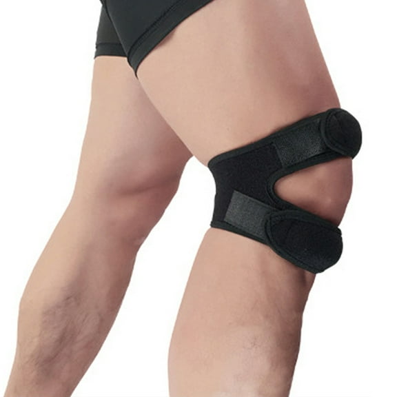 Knee Brace Support Open Patella Dual Stabilizers Non Slip Adjustable Straps