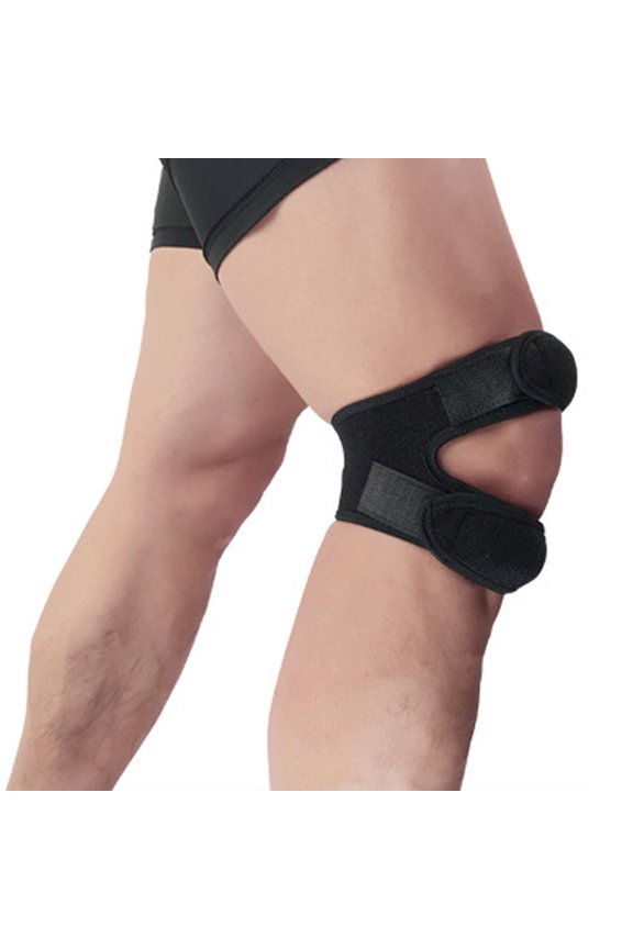 Knee Brace Support Open Patella Dual Stabilizers Non Slip Adjustable Straps