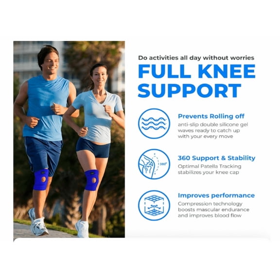 Knee Brace Universal One Size for Men Women Adjustable Stabilizer