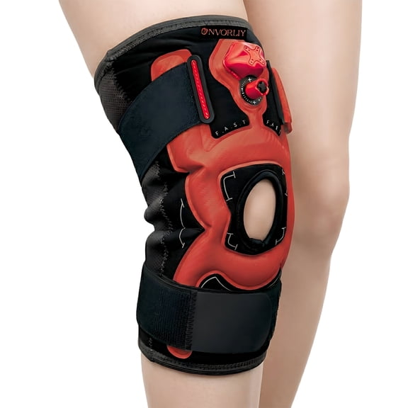 Inflatable Knee Slevee with Built-in Pump, Compression Knee Brace for knee Pain Relief, Joint Pain, Sports Injury Sprains, Workout - L
