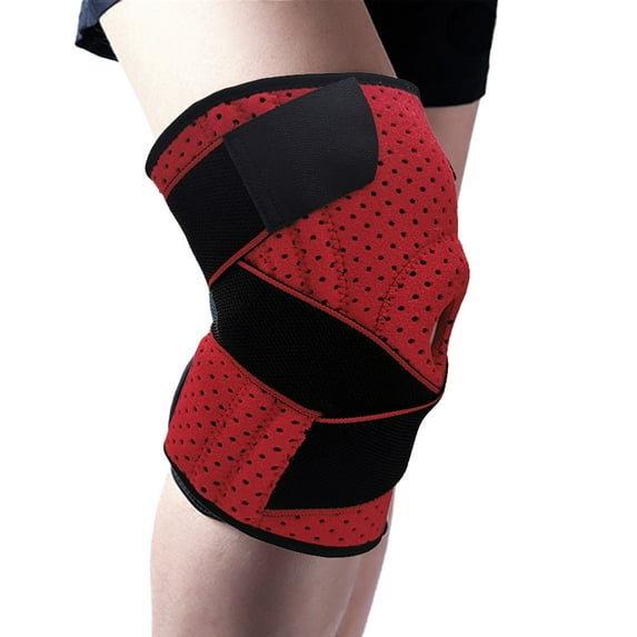 Knee Brace for Knee Pain - Adjustable Knee Support with Side Stabilizers & Patella Gel Pad