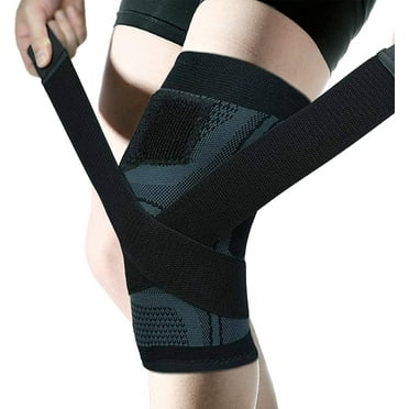 Knee Braces, Patella Support Sleeve with Compression Strap to MCL, Meniscus Tear and Arthritis Pain Relief for Men/Women (M)