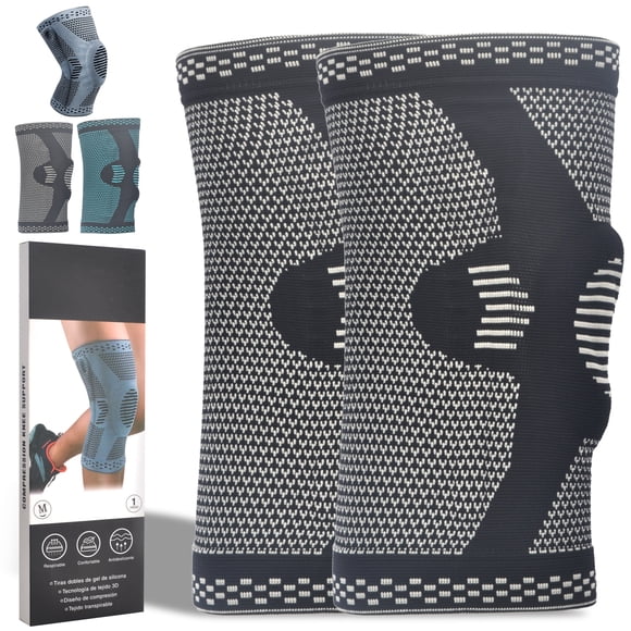 Knee Sleeve With Gel Pad - Gel-XL Compression Support For Sports, Workouts & Daily Use