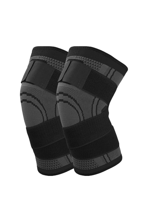 Knee Braces for Knee Pain, Knee Compression Sleeve for Men and Women, Knee Support for Meniscus Tear, Running (Black L)