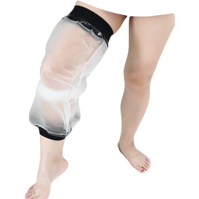 Knee Cast Cover for Shower, Waterproof Bandage and Cast Protector for