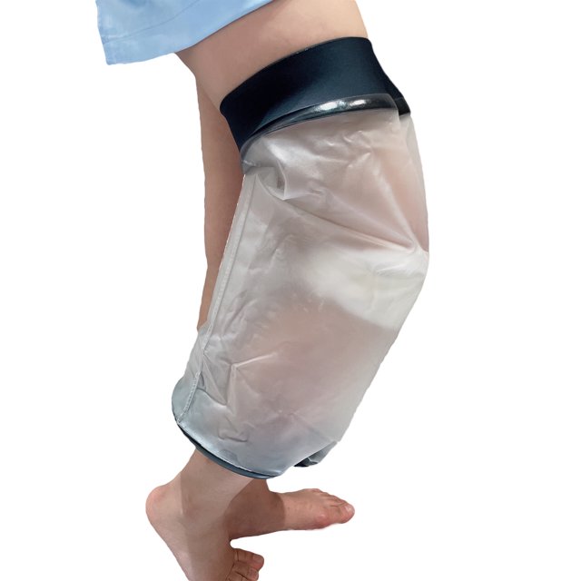 Knee Cast Cover for Shower, Waterproof Shower Bandage and Cast