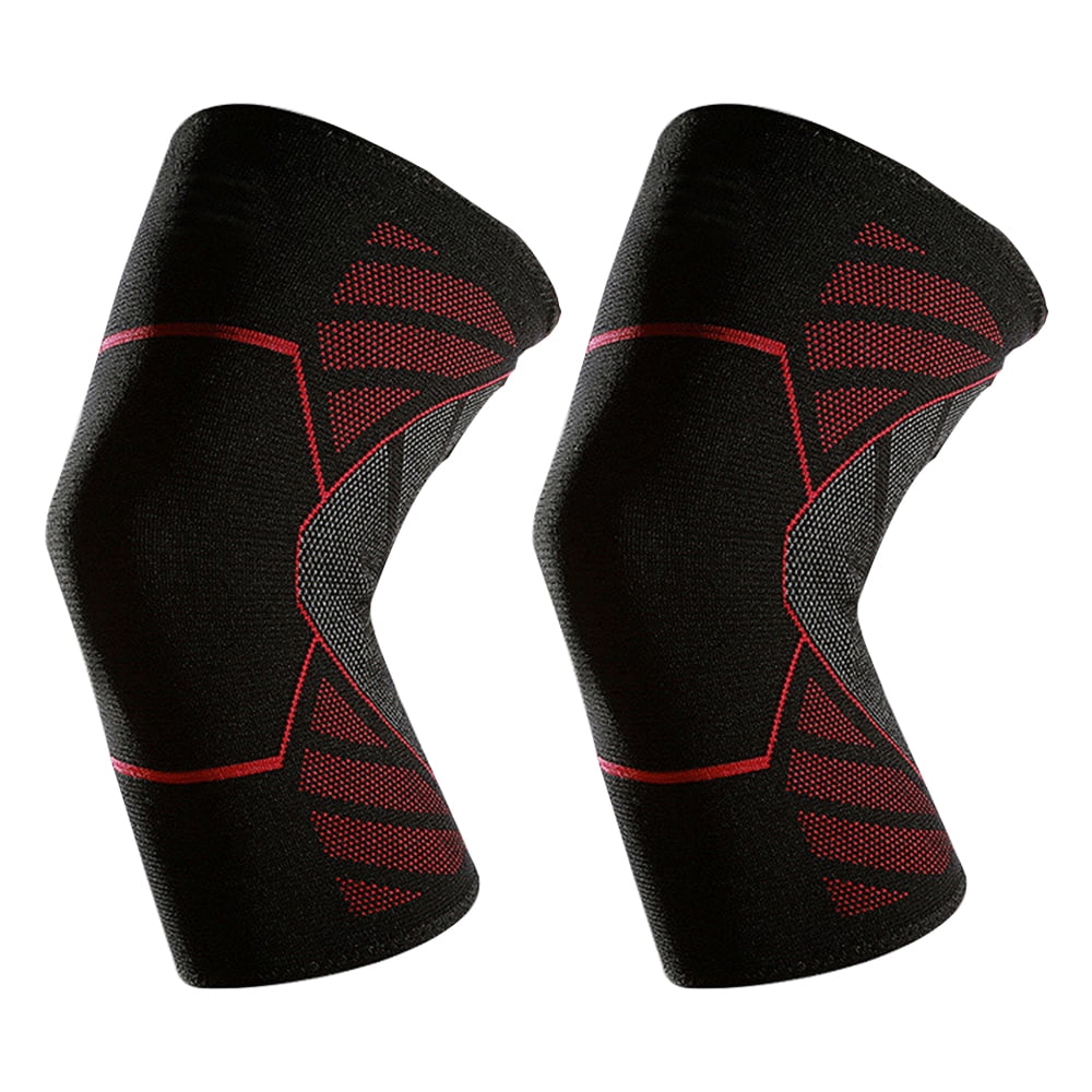 V Brace Knee Compression Sleeve - Breathable Support For Arthritis, Joint Pain, Men & Women (Large, Black)