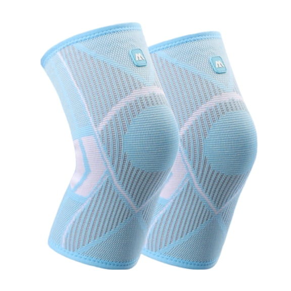 Knee Sleeve Non Slip Elastic Breathable Knee Support for Spring Summer Lightweight Comfortable Fit Running Essentials for Women Blue M