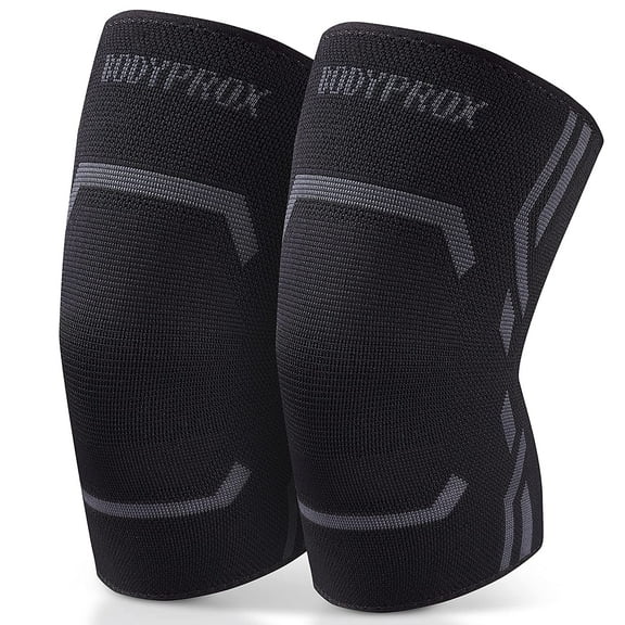 Knee Compression Sleeve for Men and Women (2 Pack), Support Br Running Work out (Medium)